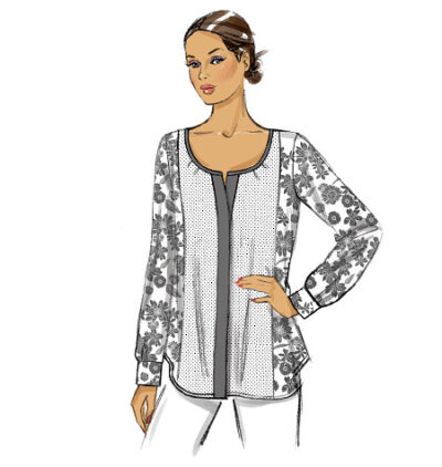 英語版<BR>VOGUE PATTERNS/ヴォーグ・パターンズ<BR>トップ 型紙(p-vg636)