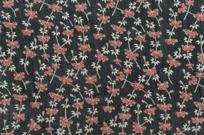 イタリア 輸入生地<BR>ヴィスコース・クレープ<BR>フラワー・プリント<BR>シングル幅10cm単位 生地・布(f140)