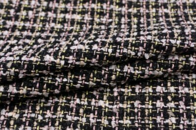 輸入生地 ツイード【WISE NATIONS/ワイズ・ネーションズ】ARIAシャネルツイードシンセ素材ファンシーツイード10cm単位 生地・布(nw117tv)