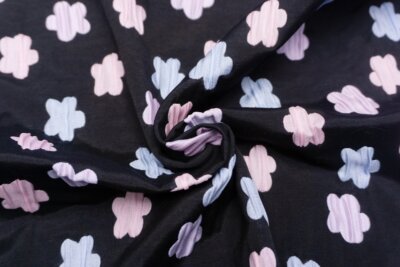 輸入生地 ツイード 【WISE NATIONS/ ワイズ・ネーションズ】 CONCERTO フローラル・ジャカード シンセ素材 10cm単位 生地・布(NW146EG)