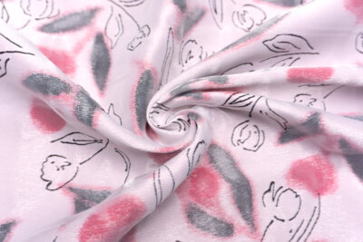 イタリア 輸入生地<BR>【G.A.社】<BR>シンセ・ブレンド<BR>ジャカード・フラワー<br>2枚重ね<BR>10cm単位 生地・布(3760mr)