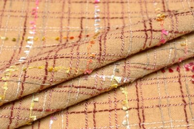 輸入生地 ツイード<BR>【WISE NATIONS/<BR>ワイズ・ネーションズ】<BR>ARIA<BR>シャネルツイード<BR>ウール・ブレンド<BR>ファンシーツイード<BR>10cm単位 生地・布(nw184)