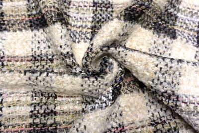 フランス 輸入生地<BR>【LESAGE/ルサージュ】<BR>コットン・ブレンド<BR>ファンシーツイード<BR>10cm単位 生地・布(3770mr)