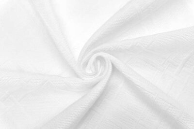 スイス製 輸入生地<BR>コットン・ナイロン<BR>ピケxフクレ・チェック<BR>10cm単位 生地・布(f804)