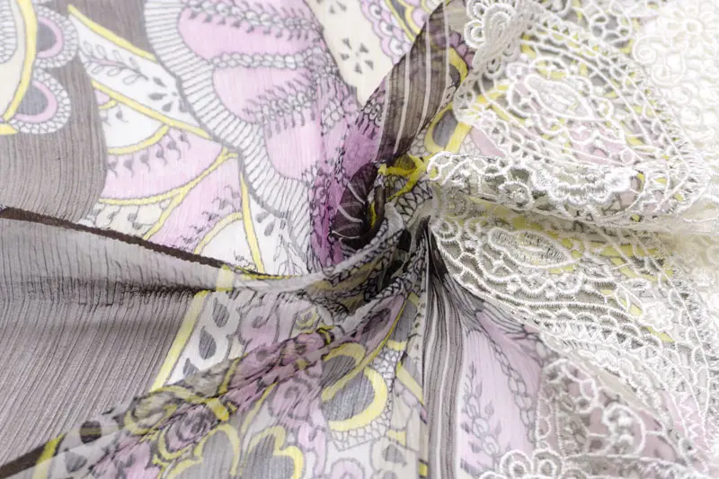 ゲンム ❤お値下げ❤レース生地✨エレガントレース✨【ブラウン】綿