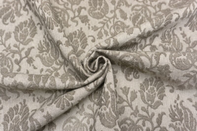 イタリア 輸入生地<BR>コットン・ブレンド<br>アラベスク・ジャカード<br>10cm単位 生地・布(3831mr)