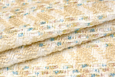 輸入生地 ツイード<br>【WISE NATIONS/ワイズ・ネーションズ】<br>ARIA<br>シャネルツイード<br>ウール・ブレンド<br>ファンシーツイード<br>10cm単位 生地・布(nw238)