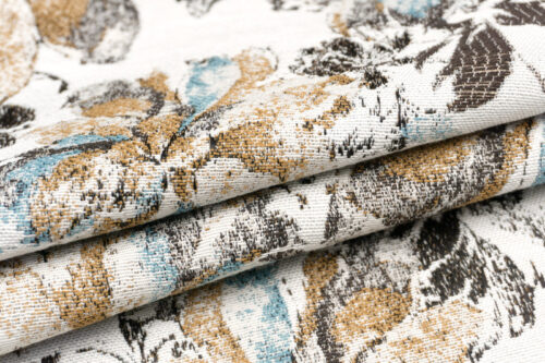 【訳あり品】<br>輸入生地 ジャカード <br>【WISE NATIONS/ ワイズ・ネーションズ】<br> CONCERTO<br>フローラル・ジャカード<br>シンセ素材<br>10cm単位 生地・布(NW261EG)