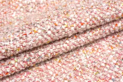 輸入生地 ツイード<BR>【WISE NATIONS/<BR>ワイズ・ネーションズ】<BR>OPERA<BR>シャネルツイード<BR>ウール・ブレンド<BR>ファンシーツイード<BR>10cm単位 生地・布(nw312tv)