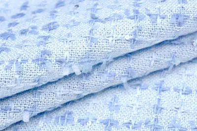 輸入生地 ツイード<br>【WISE NATIONS/ワイズ・ネーションズ】<br>OPERA<br>シャネルツイード<br>コットン・ブレンド<br>ファンシーツイード<br>10cm単位 生地・布(nw316tv)