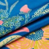イタリア製 <BR>ピュアシルク・デシン<BR>フローラル・プリント<BR>シングル幅<BR>30cmから10cm単位 生地・布(F705) - 画像 (3)