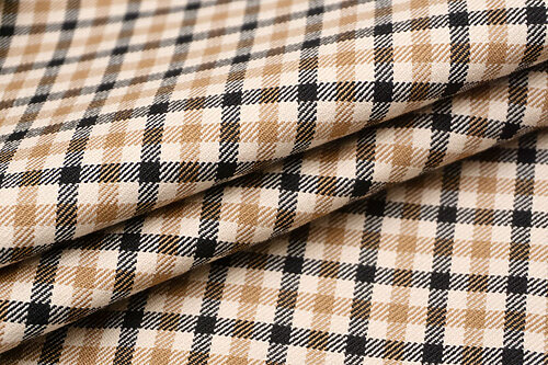 イタリア 輸入生地<BR>【VT社】<br>ピュア・ウール<br>先染めチェック<br>ダブル・フェース<br>10cm単位 生地・布(3296mr)