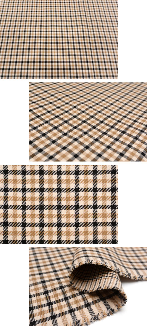 イタリア 輸入生地<BR>【VT社】<br>ピュア・ウール<br>先染めチェック<br>ダブル・フェース<br>10cm単位 生地・布(3296mr) - 画像 (5)