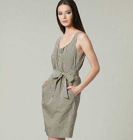 英語版<BR>VOGUE PATTERNS/ヴォーグ・パターンズ<BR>DKNY/ダナキャラン・ニューヨーク<BR>ワンピース 型紙(p-vg211)