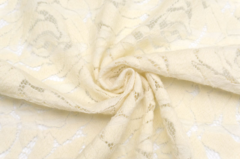 イタリア 輸入生地<BR> 【A.F.】<BR>ウール・ポリアミド<BR>ケミカル・レース<BR>両端スカラップ仕上げ<BR>10cm単位 生地・布(3899mr) - 画像 (2)