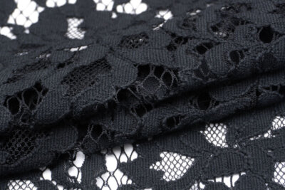 イタリア 輸入生地<BR>コットン・ポリアミド<BR>ケミカル・レース<BR>10cm単位 生地・布(3904mr)
