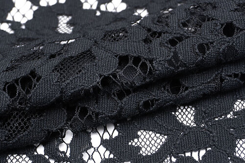 イタリア 輸入生地<BR>コットン・ポリアミド<BR>ケミカル・レース<BR>10cm単位 生地・布(3904mr)