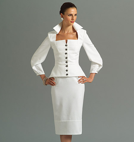 英語版<BR>VOGUE PATTERNS/ヴォーグ・パターンズ<br>Divine DETAILS/中級者の方向け<BR>ジャケット+スカート 型紙(p-vg035)