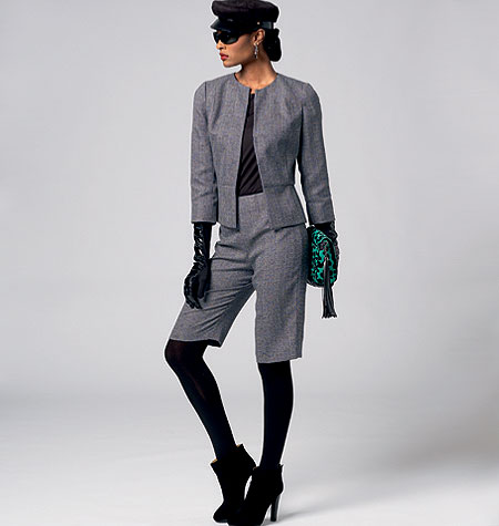 英語版<BR>VOGUE PATTERNS/ヴォーグ・パターンズ<br>VOGUE/初心者の方向け<BR>ジャケット+スカート+ショートパンツ+パンツ 型紙(p-vg446)