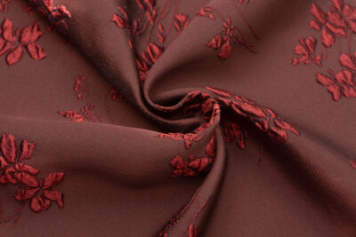 イタリア 輸入生地<BR>シンセ・ブレンド<BR>フクレ・フラワー<BR>10cm単位 生地・布(2843mr)