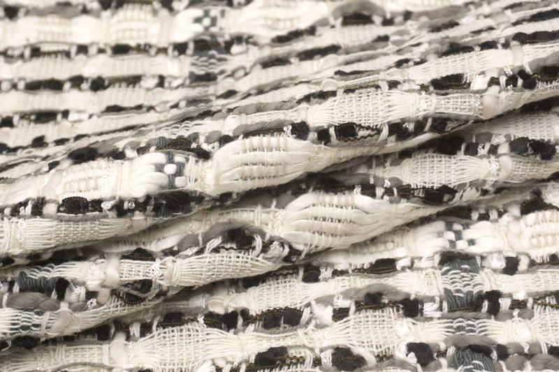 イギリス 輸入生地 ツイード<BR>【LINTON/リントン】<BR>シルク・コットン・ブレンド<BR>ファンシーツイード生地<BR>10cm単位(ex617) - 画像 (3)